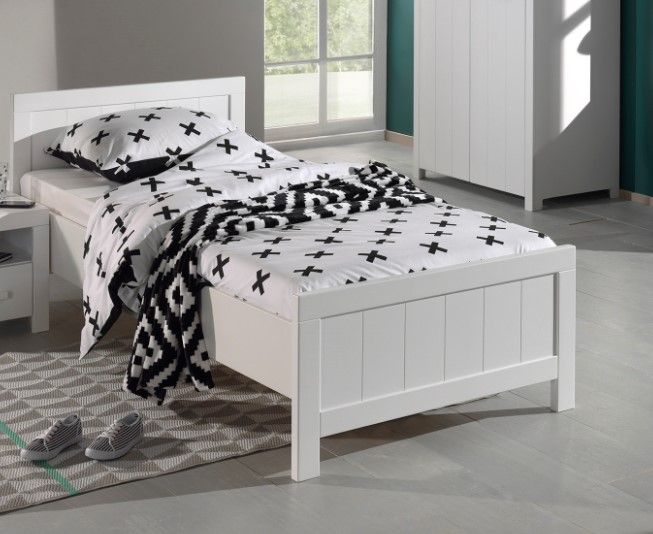 VIPACK - Lit ERIK 90x200cm Blanc
