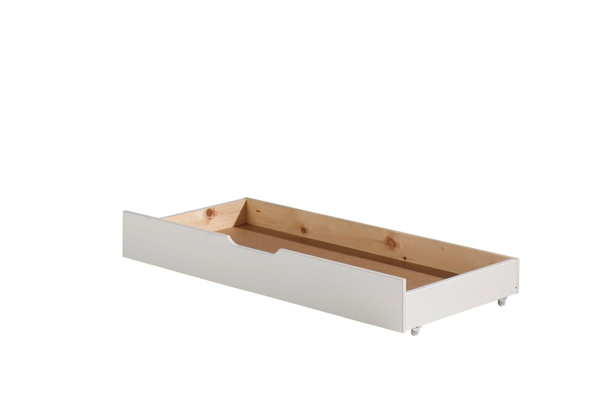 VIPACK - Lit évolutif Jumper Avec Matelas Extensible (160 + 40 cm) - Blanc
