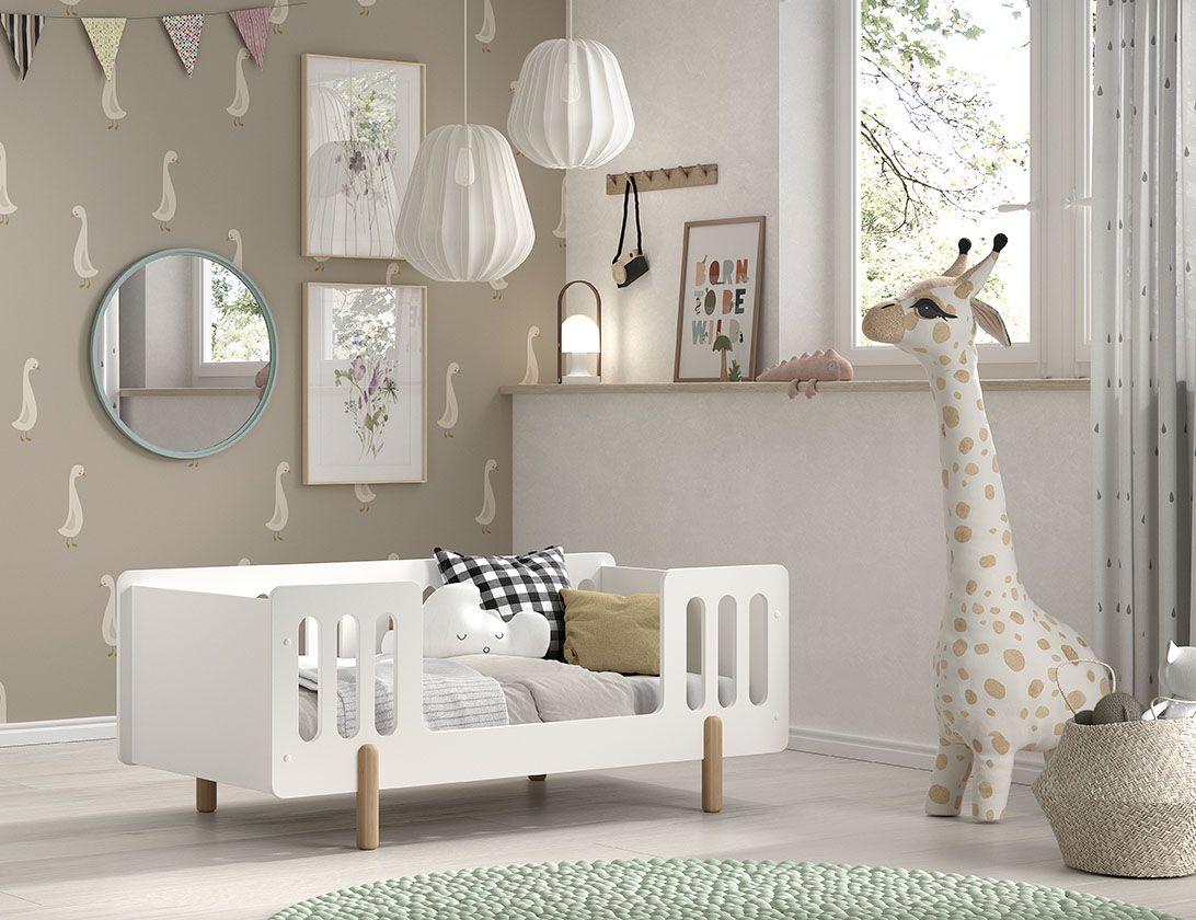 VIPACK - Lit Junior SMILE 70x140cm Blanc