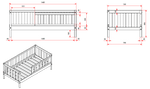 VIPACK - Lit Junior TOD 70x140cm Blanc