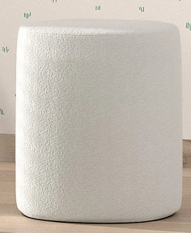 VIPACK - Lit Lune 140 X 200 Cm Blanc Boucle