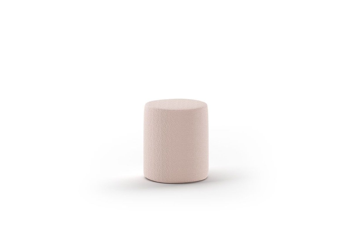 VIPACK - Lit LUNE Stockage 90 X 200 Cm Rose Bouclé