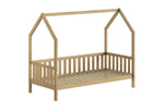 VIPACK - Lit Nature Avec Grille 90 X 200 cm Chêne