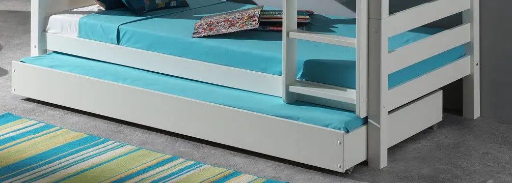 VIPACK - Lit De Famille SCOTT 140 X 200 cm + 90 X 200 cm Blanc