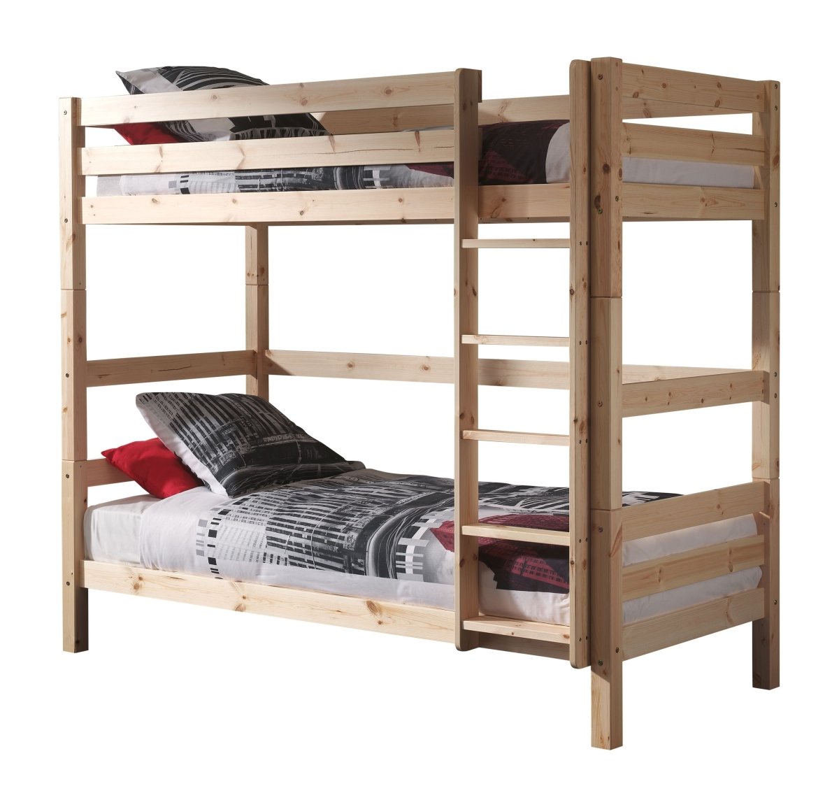 VIPACK - Lit Superposé (H 180cm) PINO 90 x 200 cm Naturel