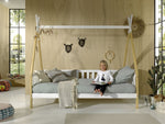 VIPACK - Lit TIPI Avec Grille 90x200 cm
