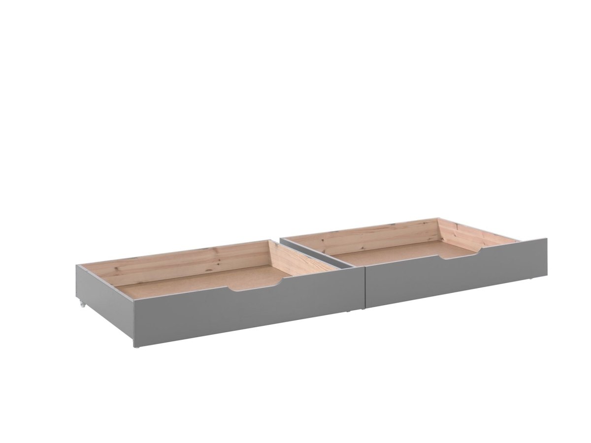 VIPACK - Lit Superposé (H 160cm) PINO 90 X 200 cm Gris