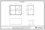 VIPACK - Lit Mezzanine Mi - Hauteur (H 115CM) SCOTT Avec Échelle 90 X 200 cm Blanc