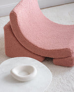 WIGIWAMA - Chaise Lune Molletonné - Rose Goyave