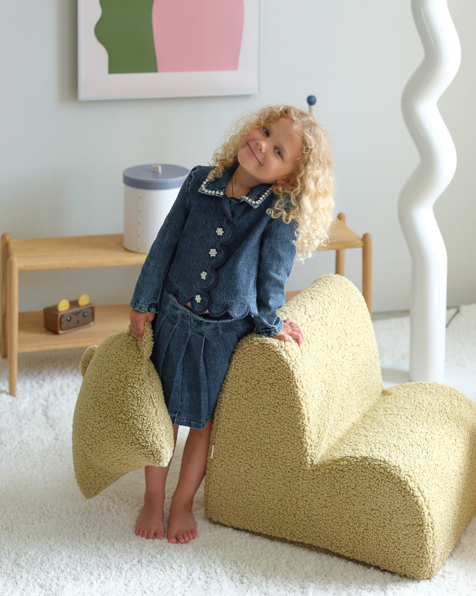 WIGIWAMA - Chaise Nuage Molletonné - Matcha