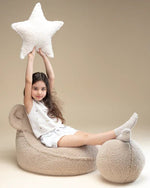 WIGIWAMA - Coussin Boule Molletonné - Biscuit