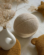 WIGIWAMA - Coussin Boule Molletonné - Biscuit
