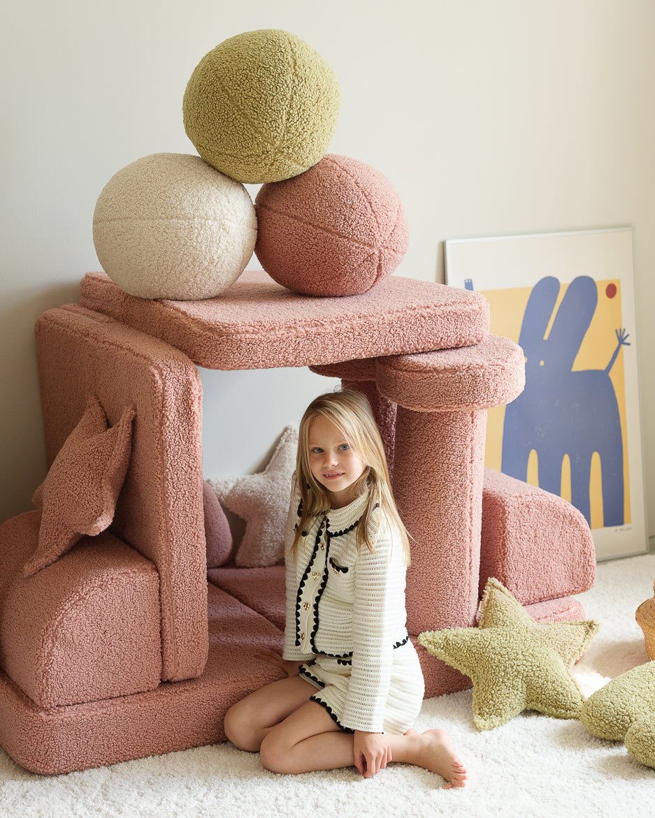 WIGIWAMA - Coussin Boule Molletonné - Matcha