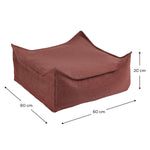 WIGIWAMA - Ensemble Pouf D'extérieur Grenade + Ottoman