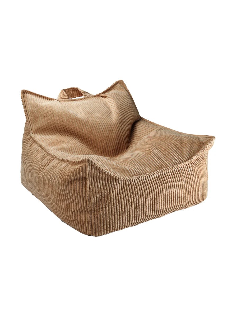 WIGIWAMA-Fauteuil Pouf Poire Caramel