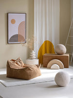WIGIWAMA-Fauteuil Pouf Poire Caramel