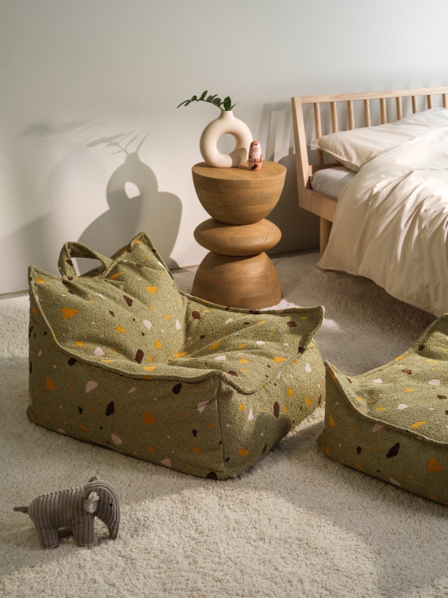 WIGIWAMA - Fauteuil Pouf Terrazzo - Mousse