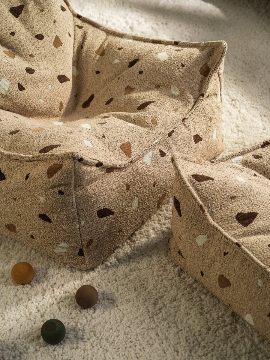 WIGIWAMA - Fauteuil Pouf Terrazzo - Sable