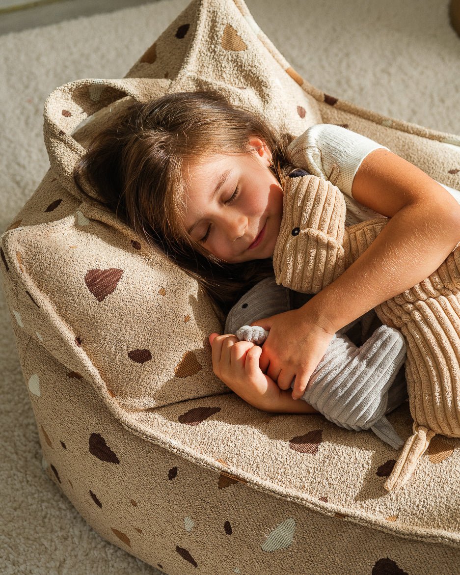 WIGIWAMA - Fauteuil Pouf Terrazzo - Sable