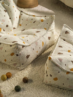 WIGIWAMA - Pouf Carré Terrazzo - Marbre