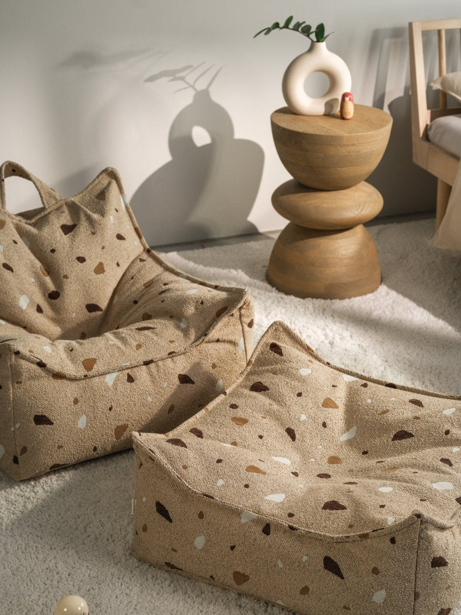 WIGIWAMA - Pouf Carré Terrazzo - Sable