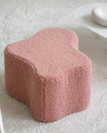 WIGIWAMA - Pouf Nuage Molletonné - Rose Goyave