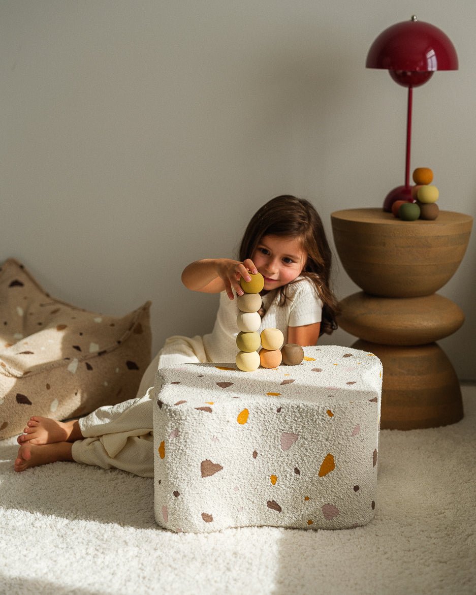 WIGIWAMA - Pouf Nuage Terrazzo - Marbre