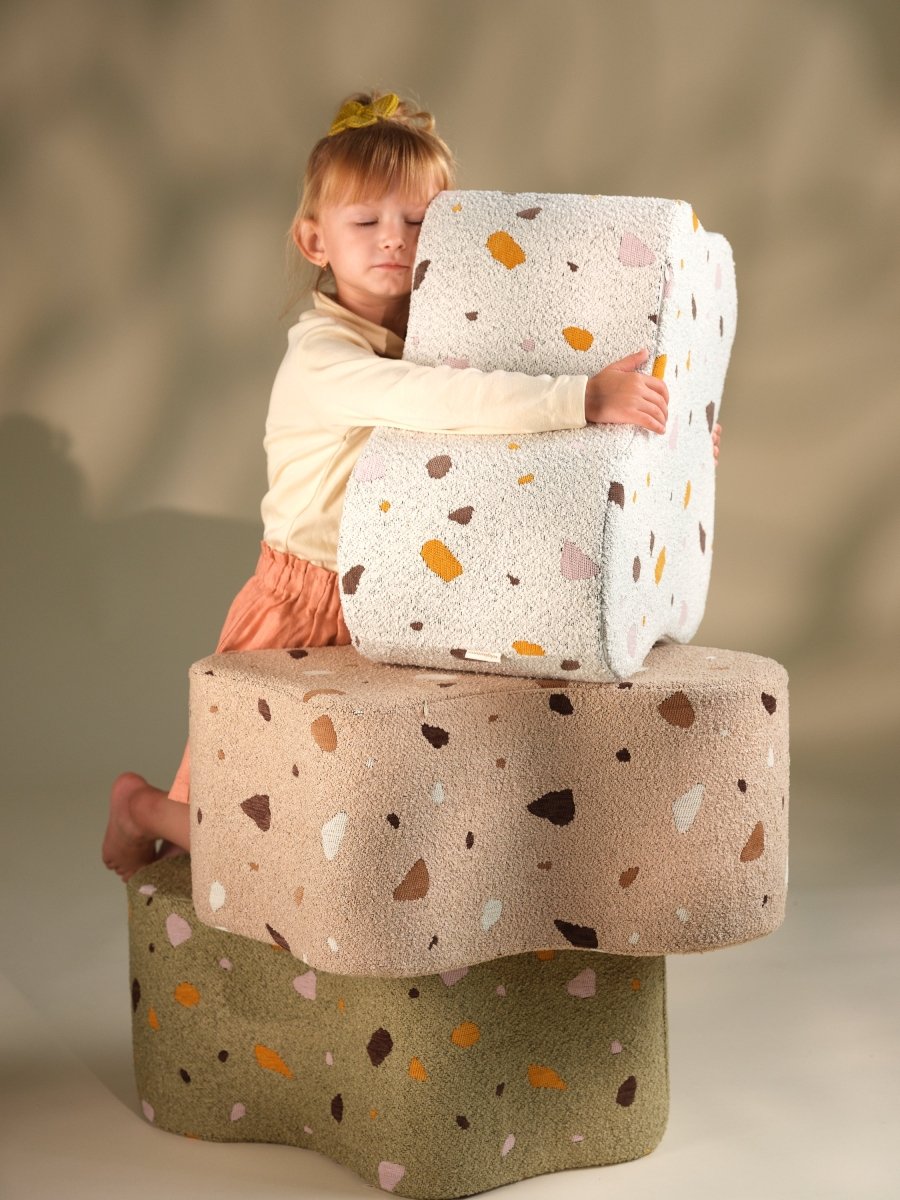 WIGIWAMA - Pouf Nuage Terrazzo - Mousse