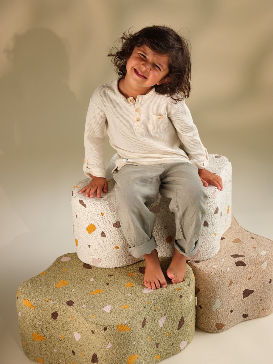 WIGIWAMA - Pouf Nuage Terrazzo - Mousse