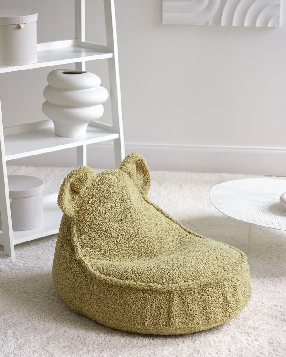 WIGIWAMA - Pouf Ours Molletonné - Matcha
