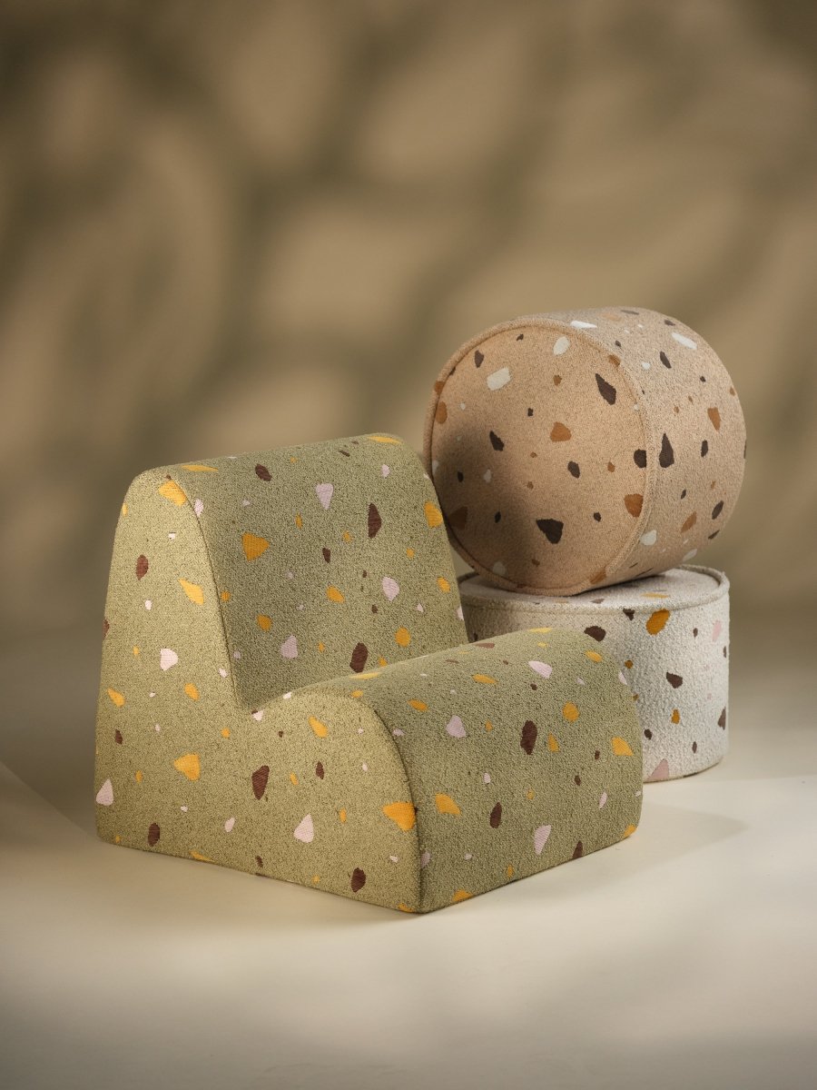 WIGIWAMA - Pouf Terrazzo - Marbre