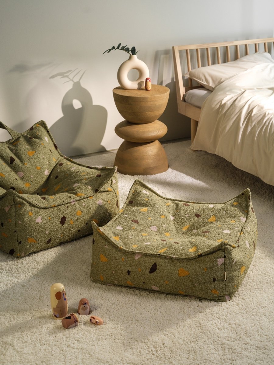 WIGIWAMA - Repose - pieds Carré Terrazzo - Mousse