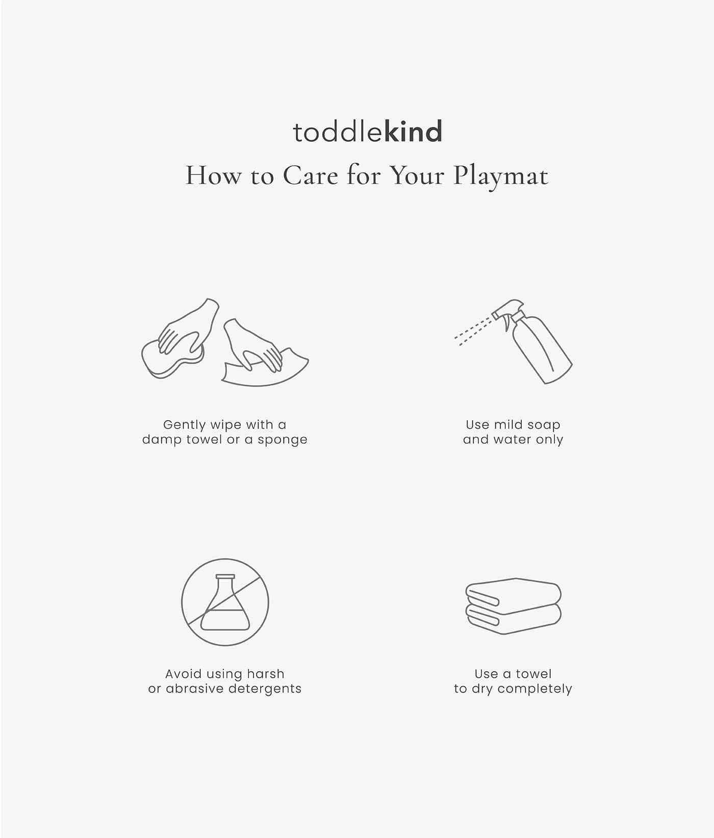 TODDLEKIND - Tapis de Jeu Bébé Tulum - Sandstone