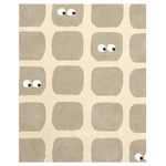 BLEUU - STUDIO - Tapis Enfant Bidules Beige 120 x 170 Cm