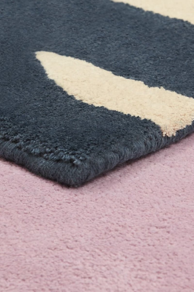 BLEUU - STUDIO - Tapis Enfant Elephant Marine 100 x 130 Cm