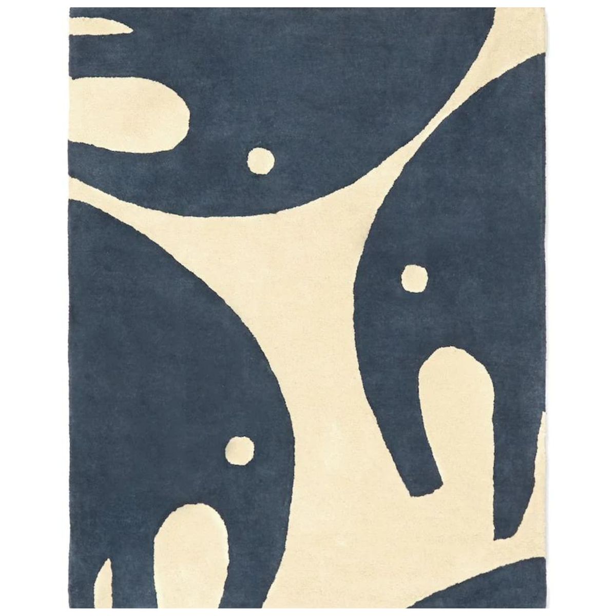BLEUU - STUDIO - Tapis Enfant Elephant Marine 120 x 170 Cm
