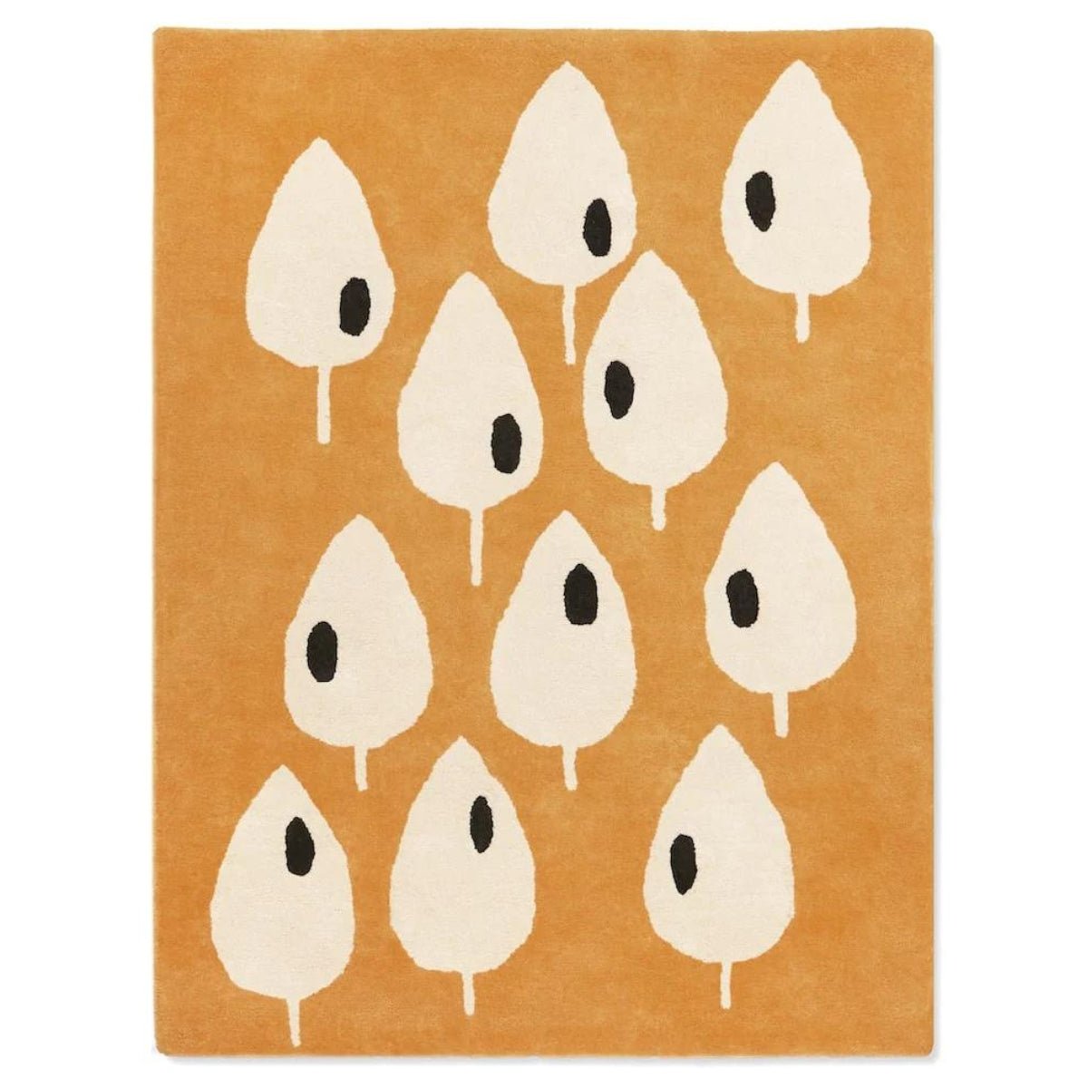 BLEUU - STUDIO - Tapis Enfant Forêt Abricot 100 x 130 Cm