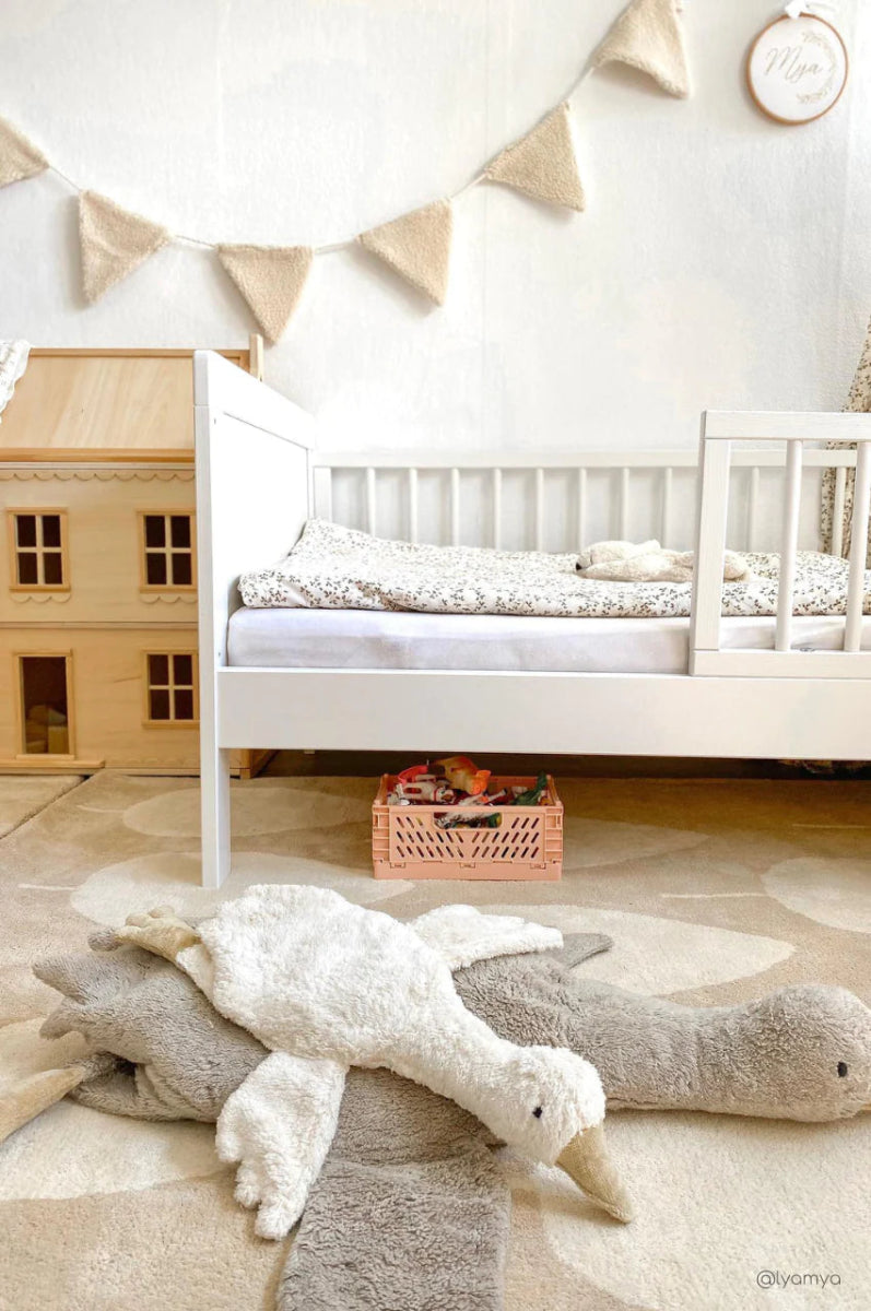BLEUU - STUDIO - Tapis Enfant Forêt Beige 100 x 130 Cm