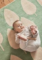 BLEUU - STUDIO - Tapis Enfant Forêt Vert 120 x 170 Cm