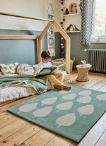 BLEUU - STUDIO - Tapis Enfant Forêt Vert 120 x 170 Cm