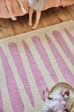 BLEUU - STUDIO - Tapis Enfant Mikado Rose 100 x 130 Cm
