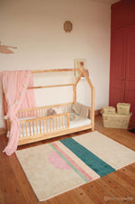 BLEUU - STUDIO - Tapis Enfant Sunset Rose/vert 120 x 170 Cm