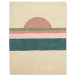 BLEUU - STUDIO - Tapis Enfant Sunset Rose/vert 120 x 170 Cm