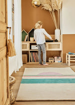 BLEUU - STUDIO - Tapis Enfant Sunset Rose/vert 120 x 170 Cm