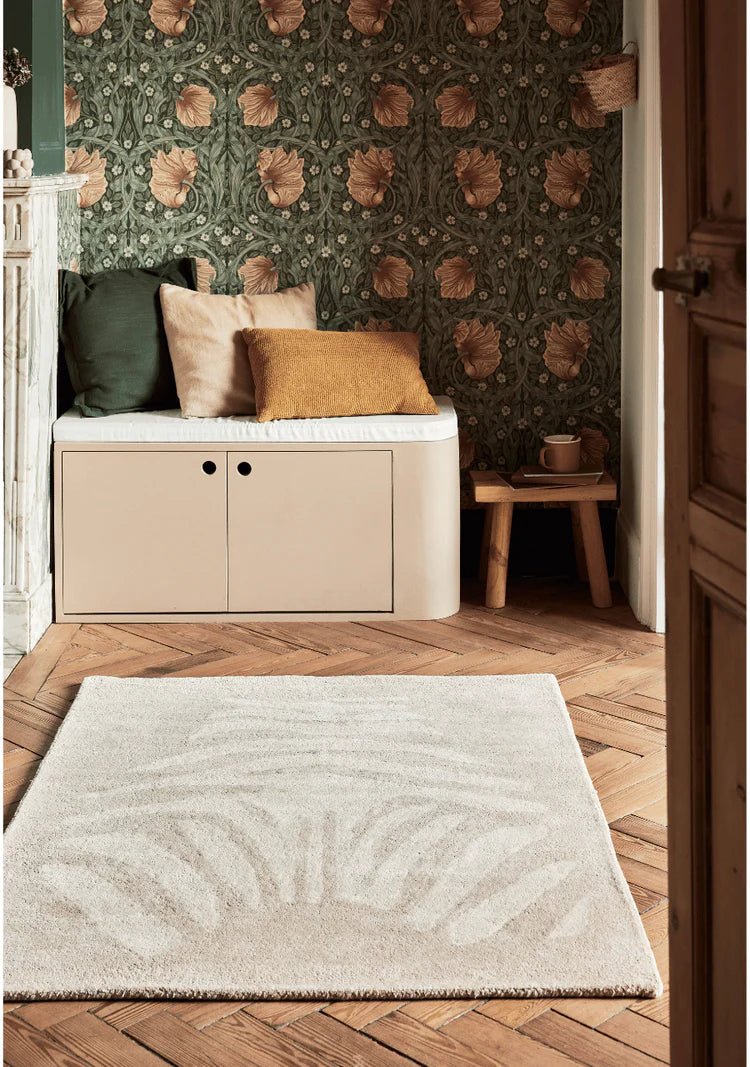 BLEUU - STUDIO - Tapis Enfant Zebre Beige 120 x 170 Cm