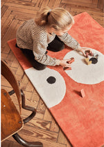 BLEUU - STUDIO - Tapis Enfant Zoeils Terracotta 100 x 130 Cm