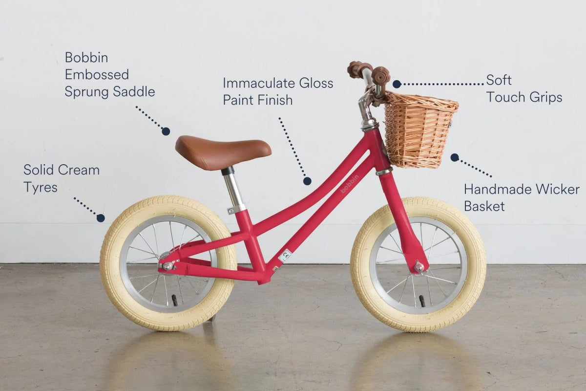 BOBBIN BIKES - Draisienne Gingersnap 12" - Cerise Rose