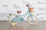 BOBBIN BIKES - Vélo Enfant Gingersnap 16" - Bleu Ciel