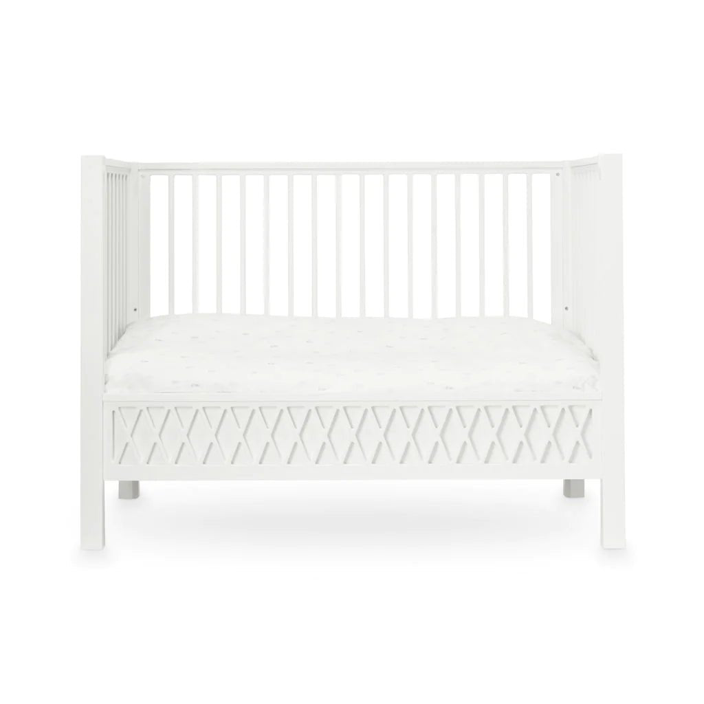 CAM CAM - Lit Bébé Evolutif Harlequin 60x120 Cm - Blanc