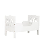 CAM CAM - Lit De Poupée en Bois Harlequin - Blanc - Nouveau modèle